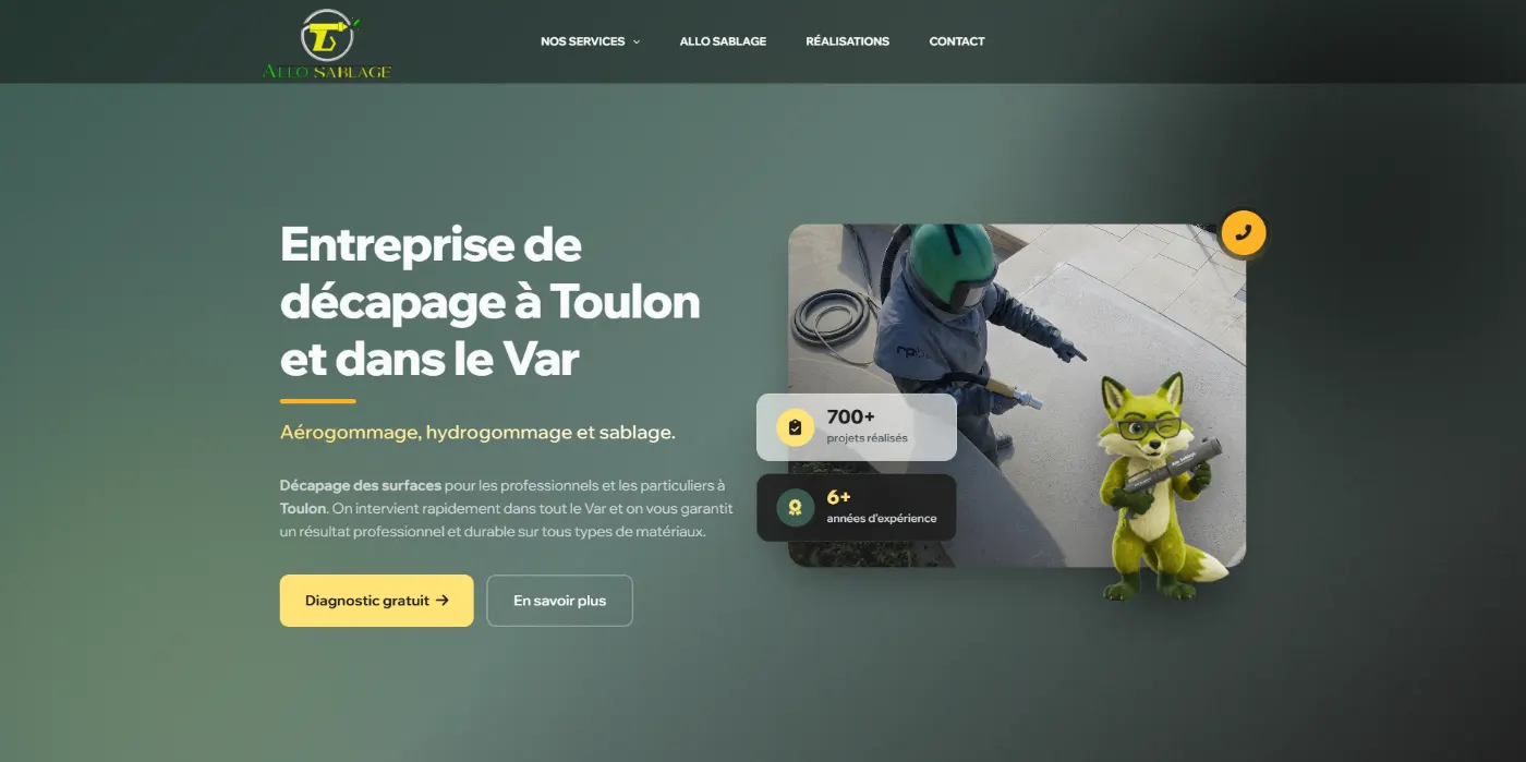 Site Allo Sablage — Toulon