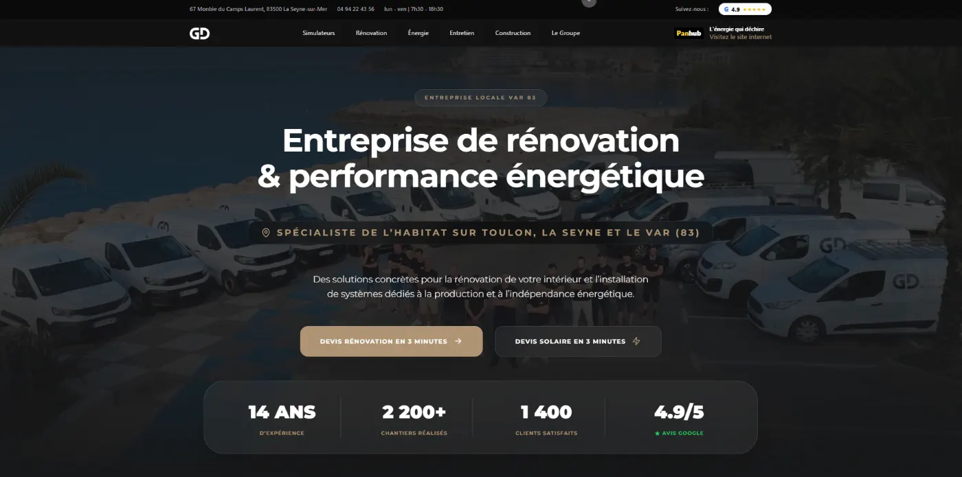 Site Groupe Delaud — La Seyne