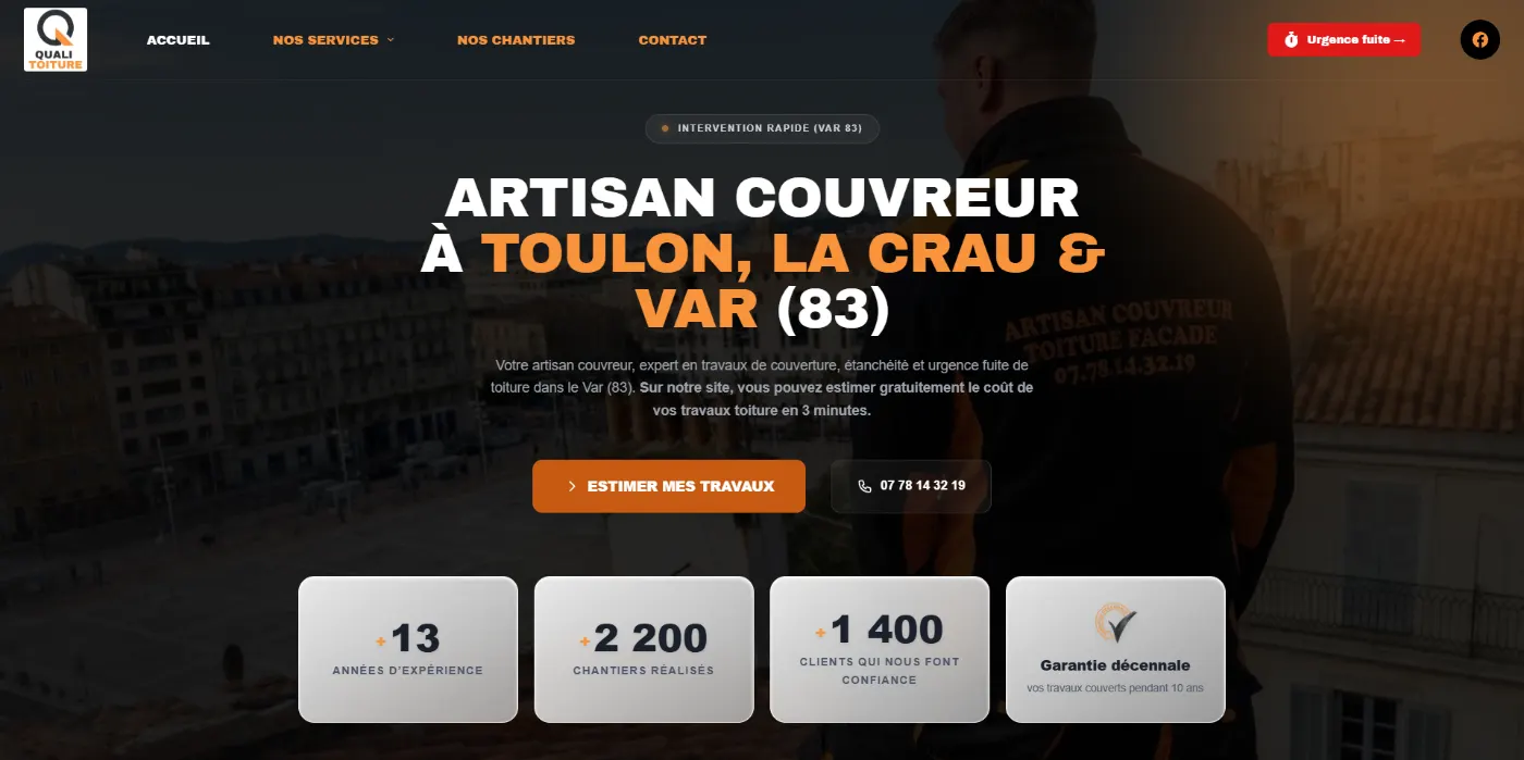 Site Quali Toiture — Toulon